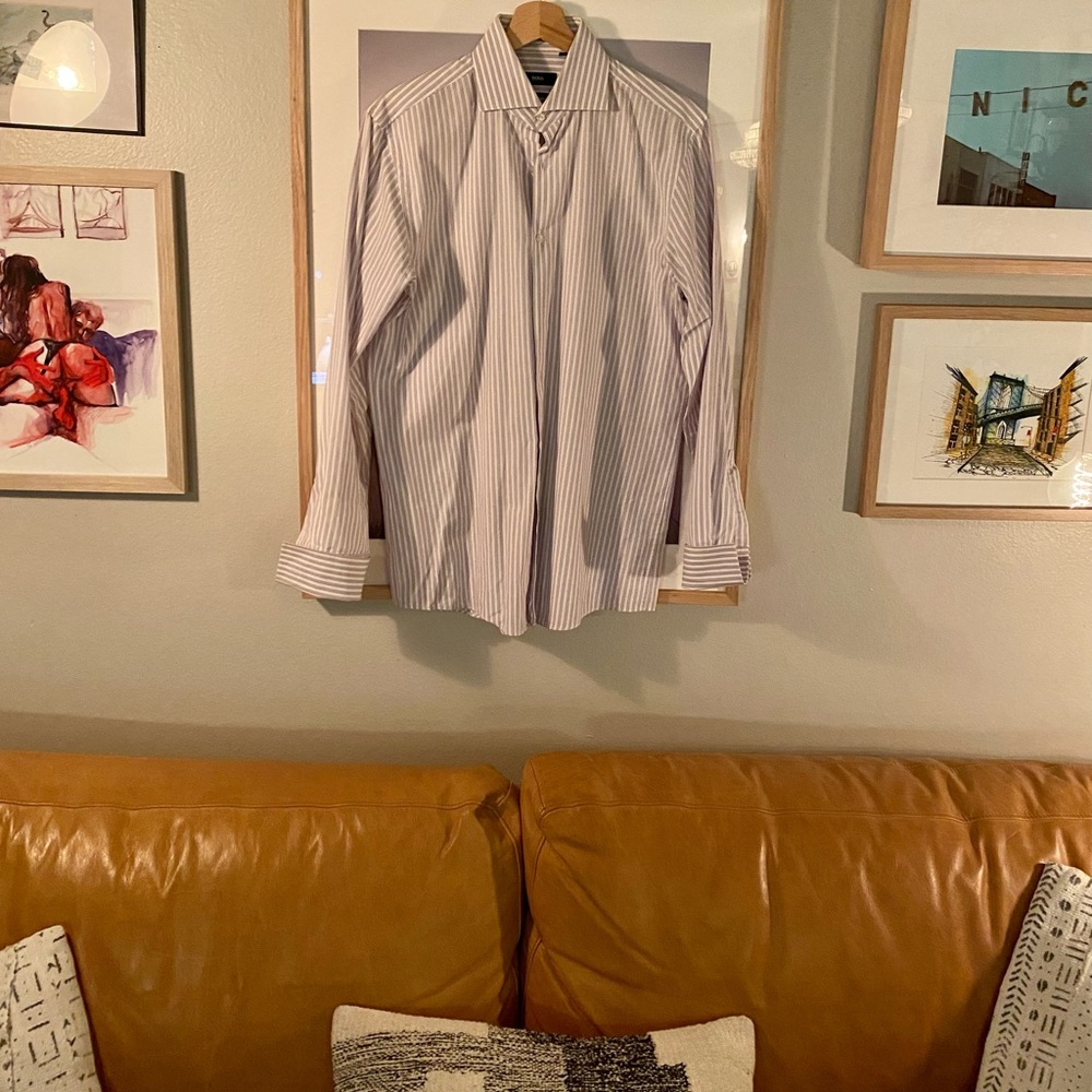 Hugo boss mens dress shirt 15.5-32/33